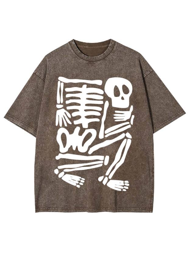 Skeleton Puzzle Washed Tshirt