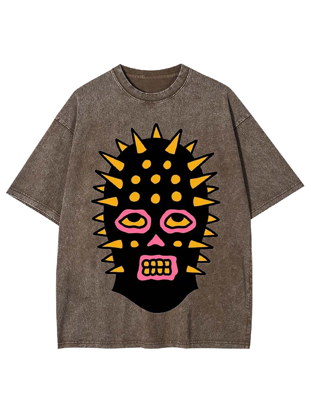 Spiked Mask Washed Tshirt