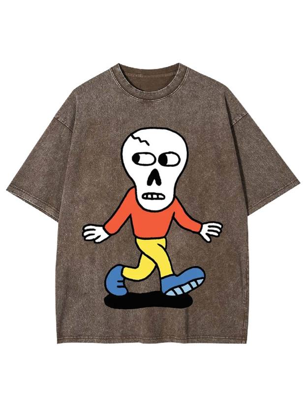 Skull on the Move Washed Tshirt