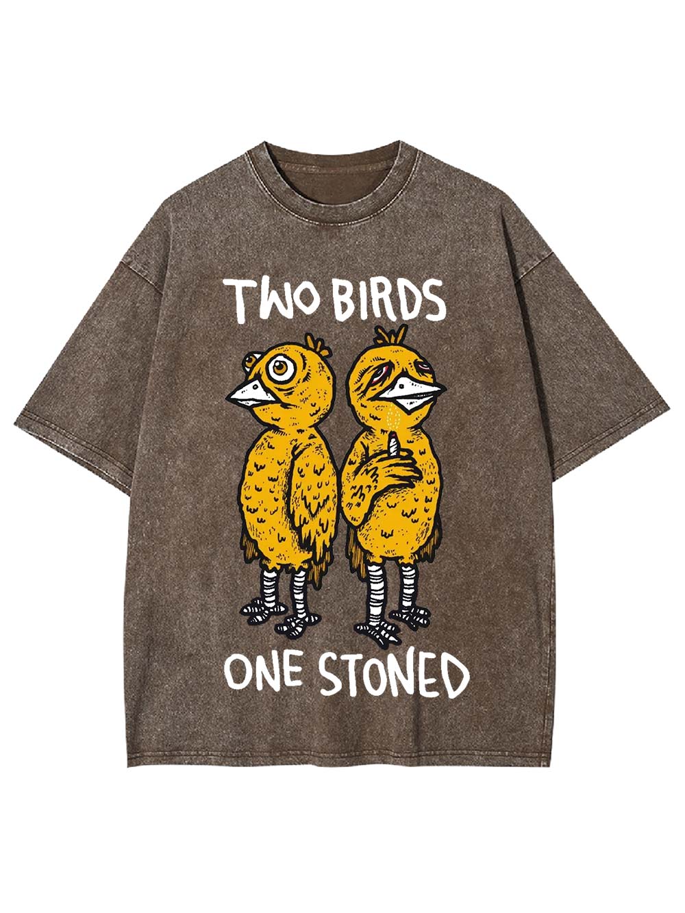 Two Birds One Stoned Washed Tshirt