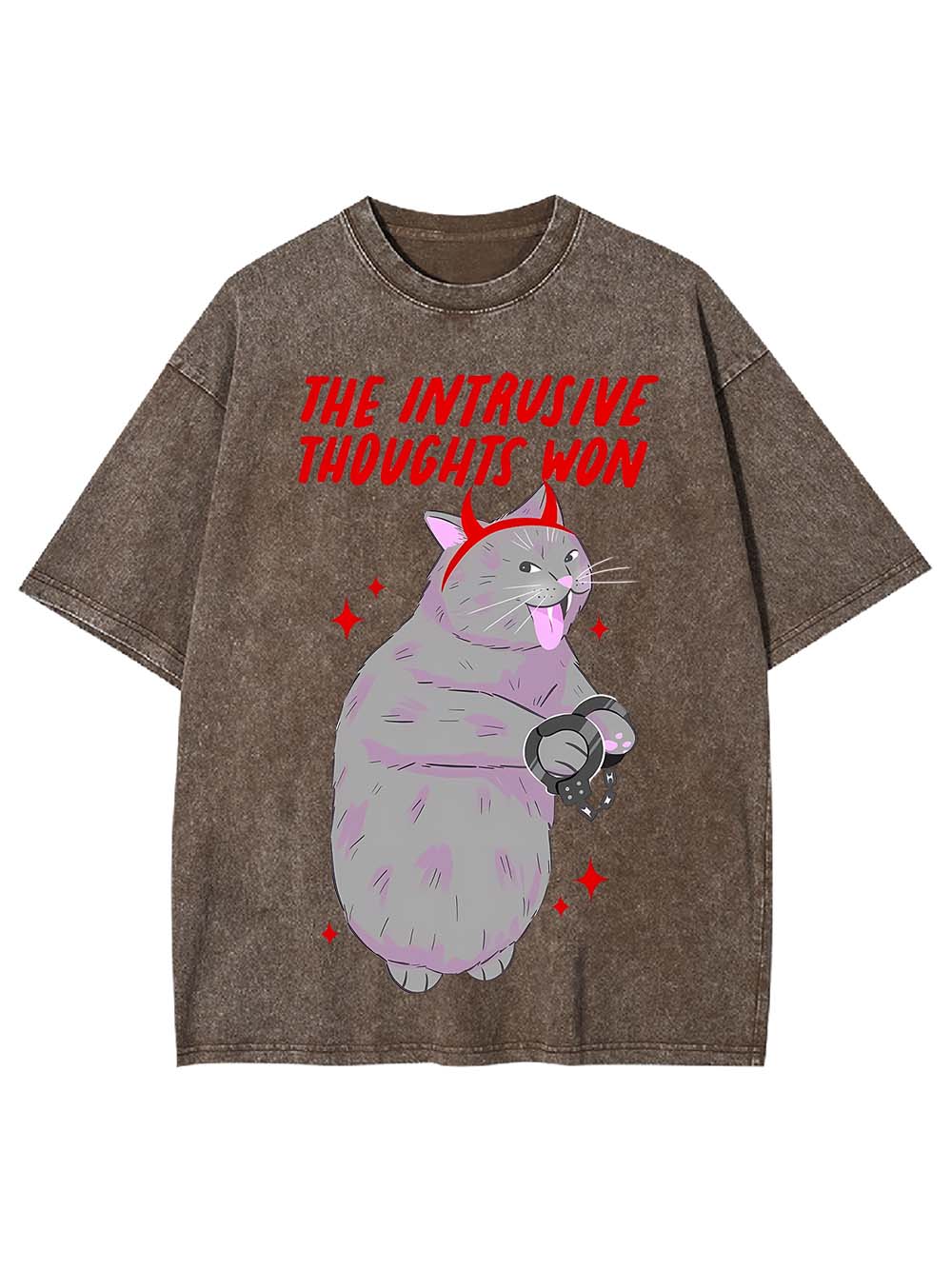 The Intrusive Thoughts Won Washed Tshirt