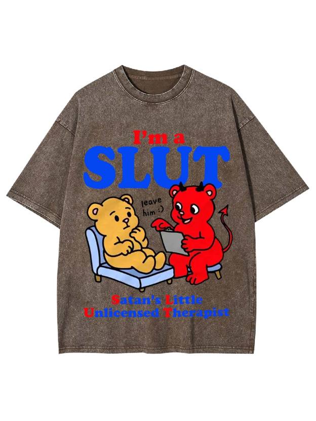 I‘m A Slut Washed Tshirt