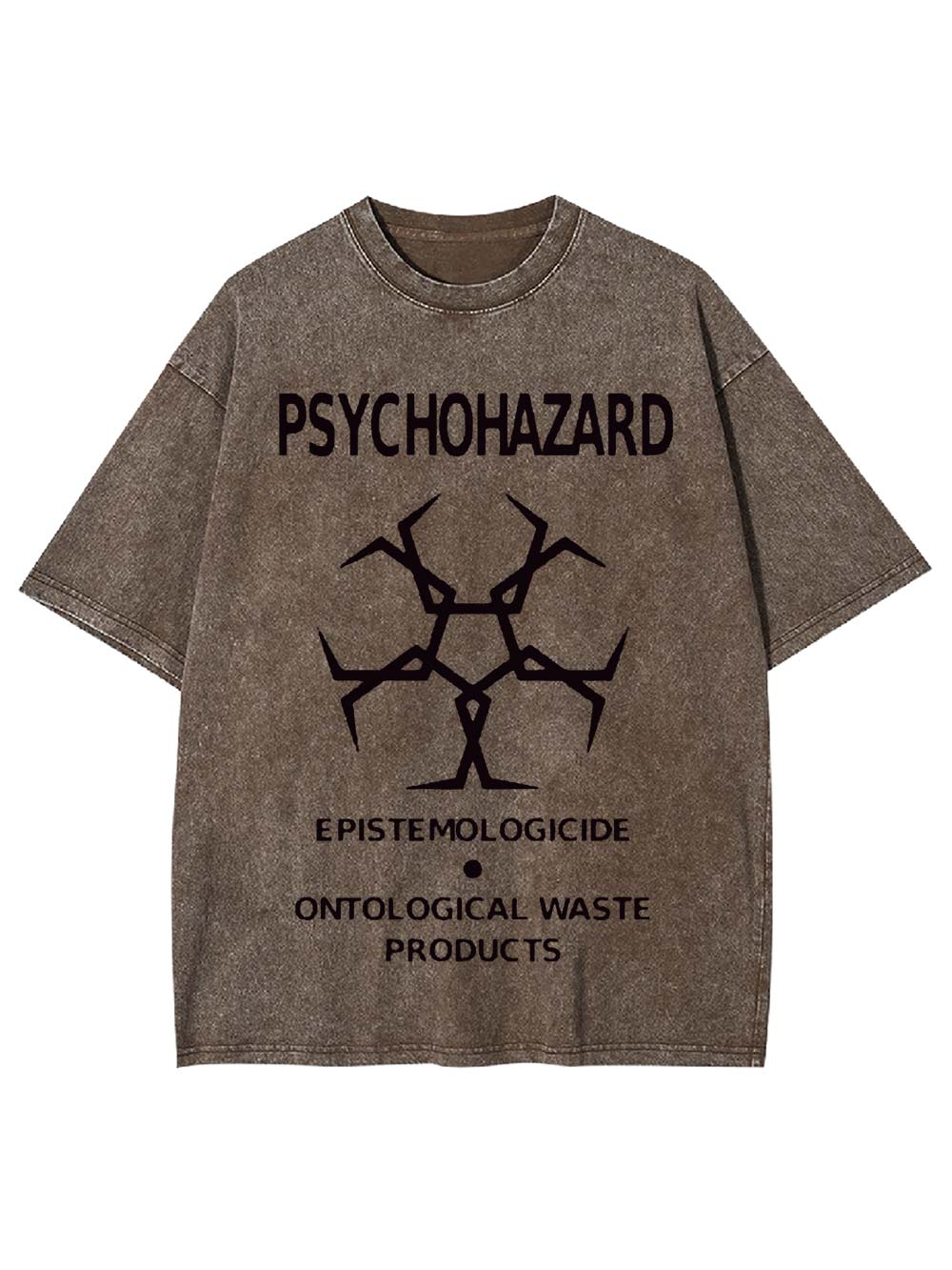 Psychohazard Warning Washed Tshirt