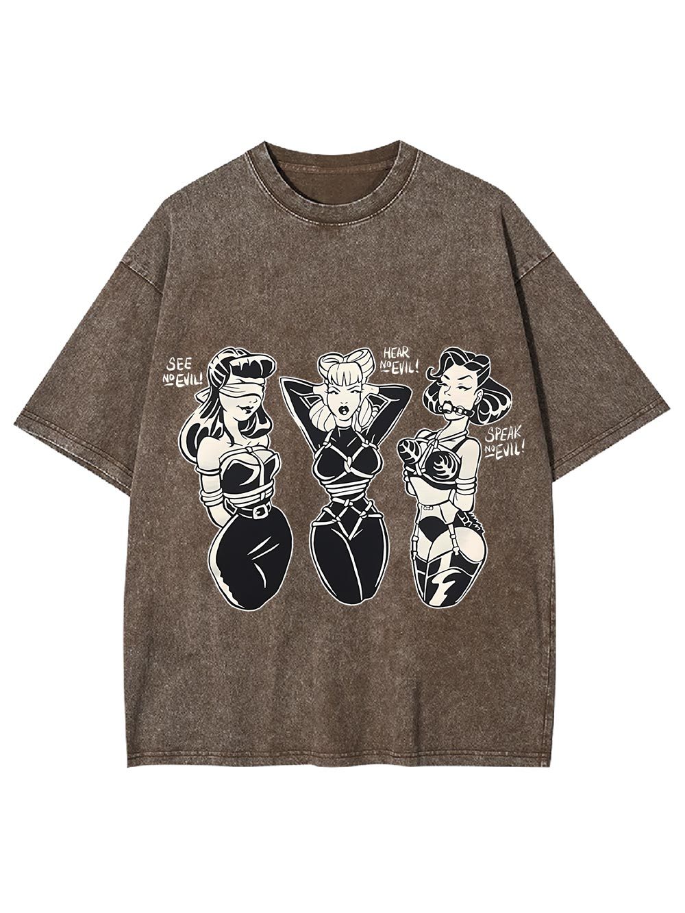 See Hear Speak Washed Tshirt