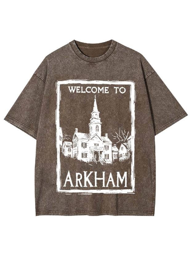 Welcome to Arkham Washed Tshirt