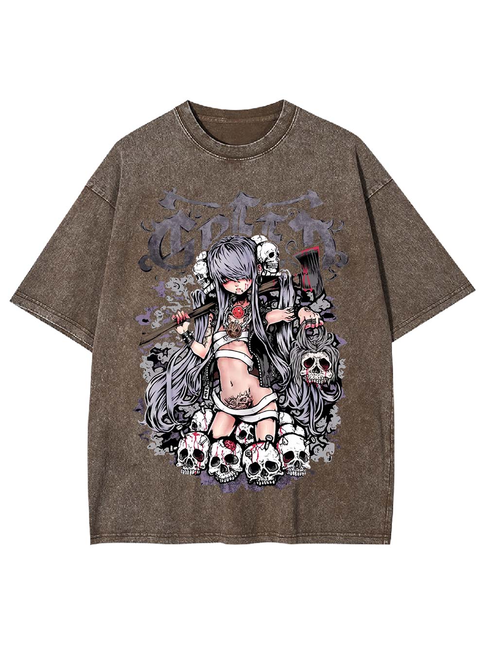 Queen of Skulls Washed Tshirt