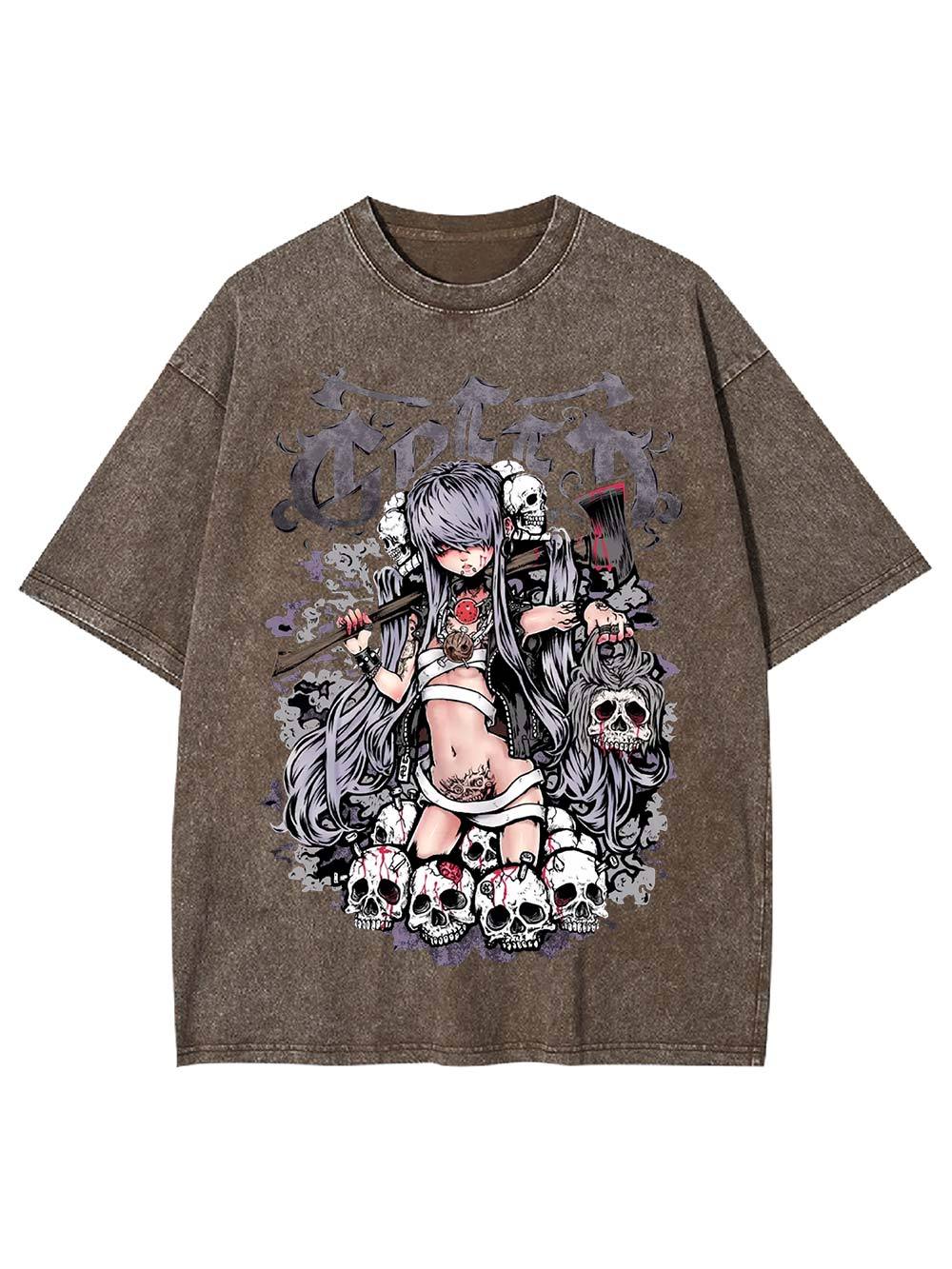 Queen of Skulls Washed Tshirt