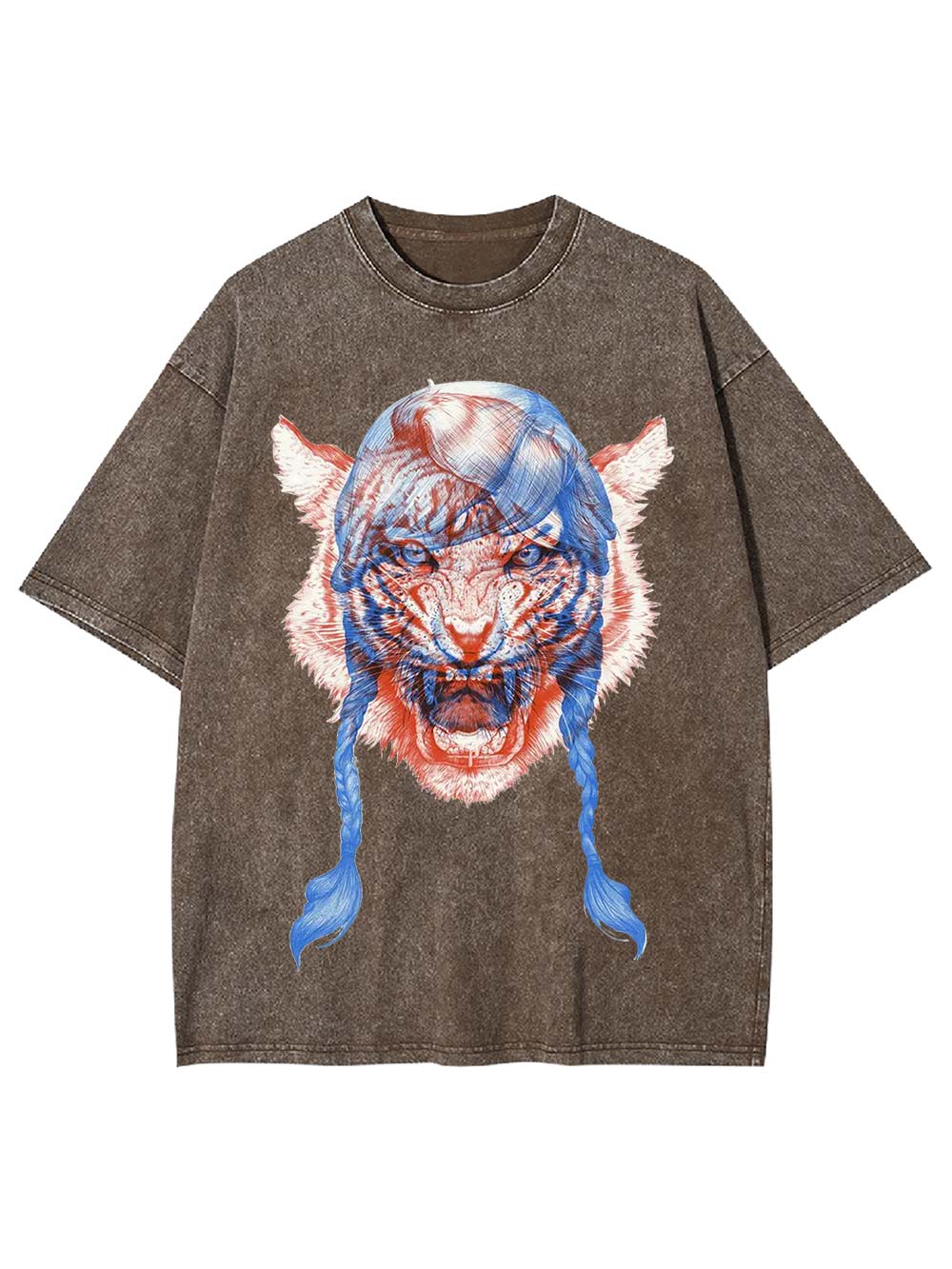 Fierce Braided Beast Washed Tshirt
