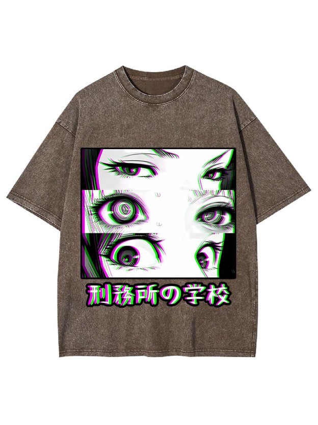Eyes of the Prison School Washed Tshirt