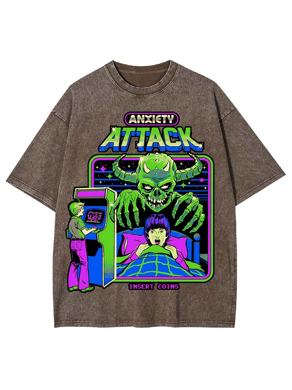 Anxiety Attack Washed Tshirt