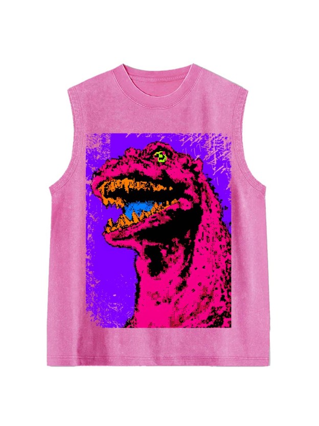 Neon Roar Washed Tank Top