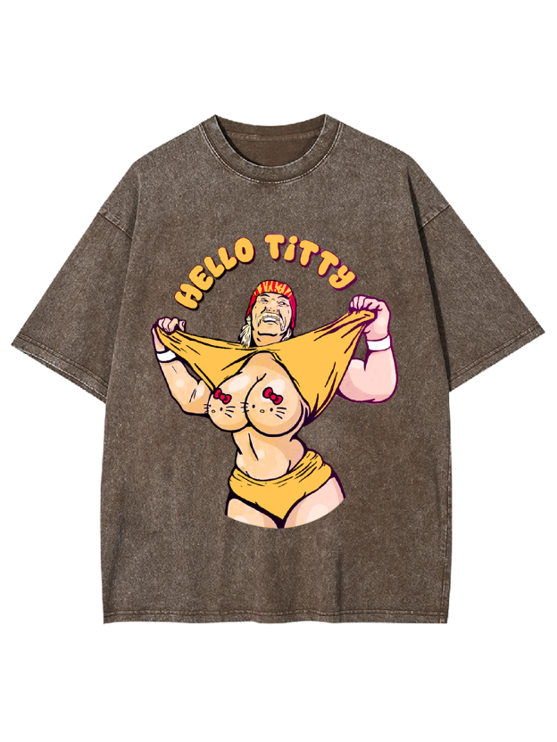 "Playful Parody Unveiled" Washed Tshirt