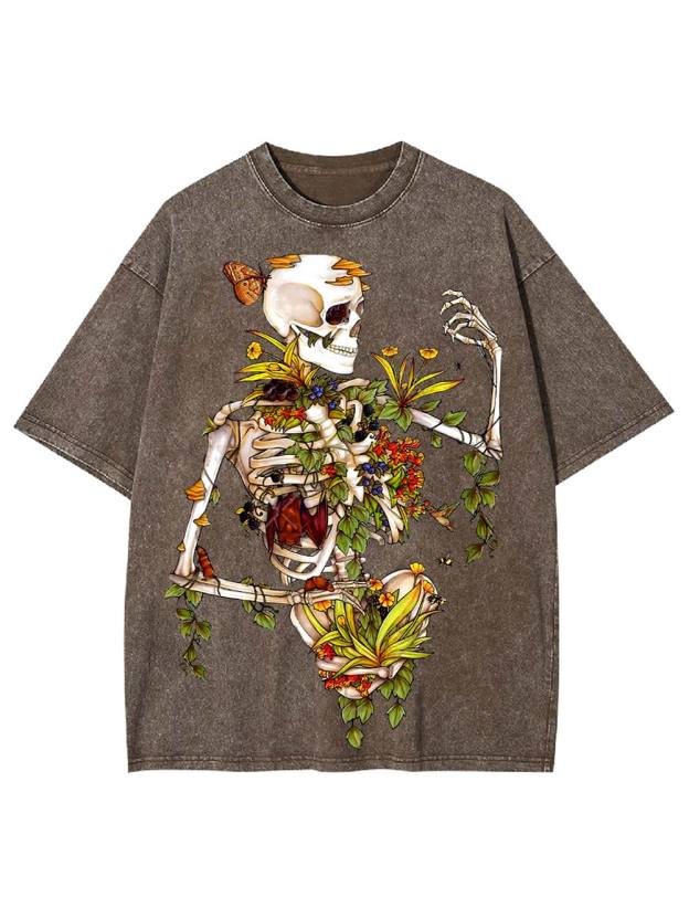 Floral Rebirth Washed Tshirt