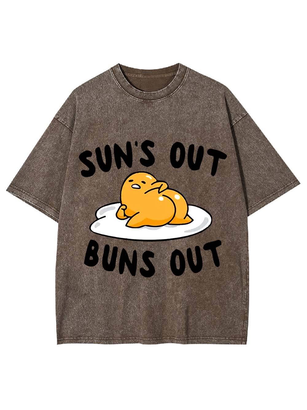 Sun's Out   Buns Out   Washed Tshirt