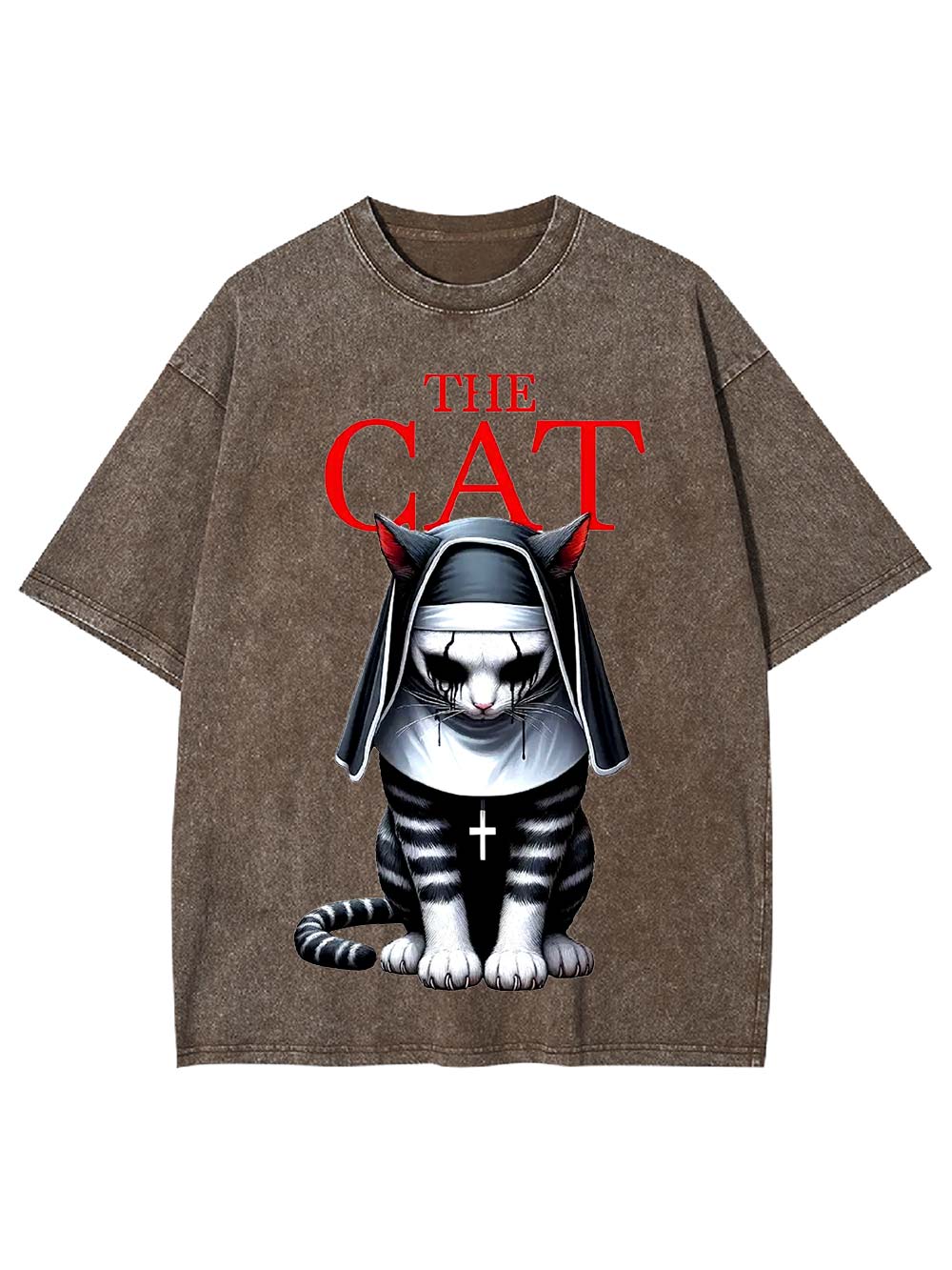 The Cat Nun Washed Tshirt