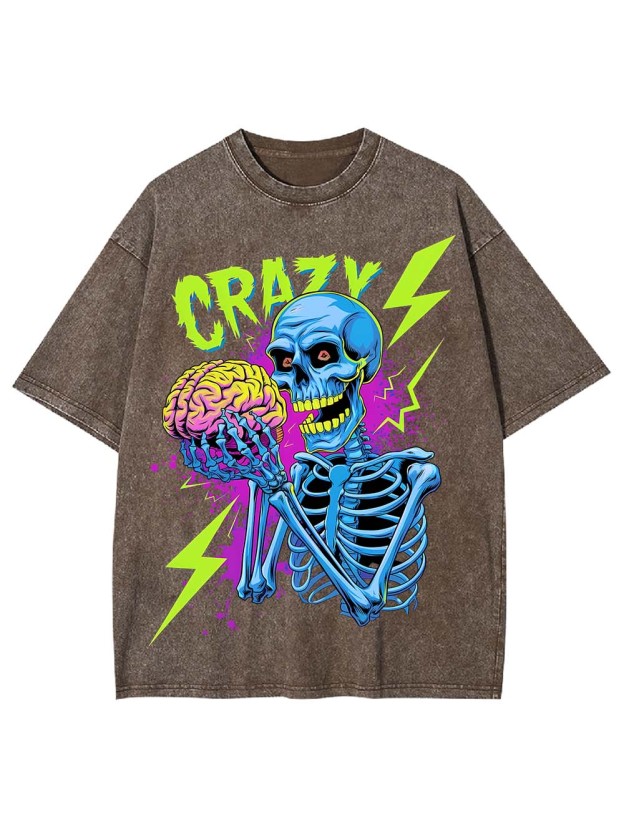 CRAZY MINDS UNLEASHED WASHED TSHIRT