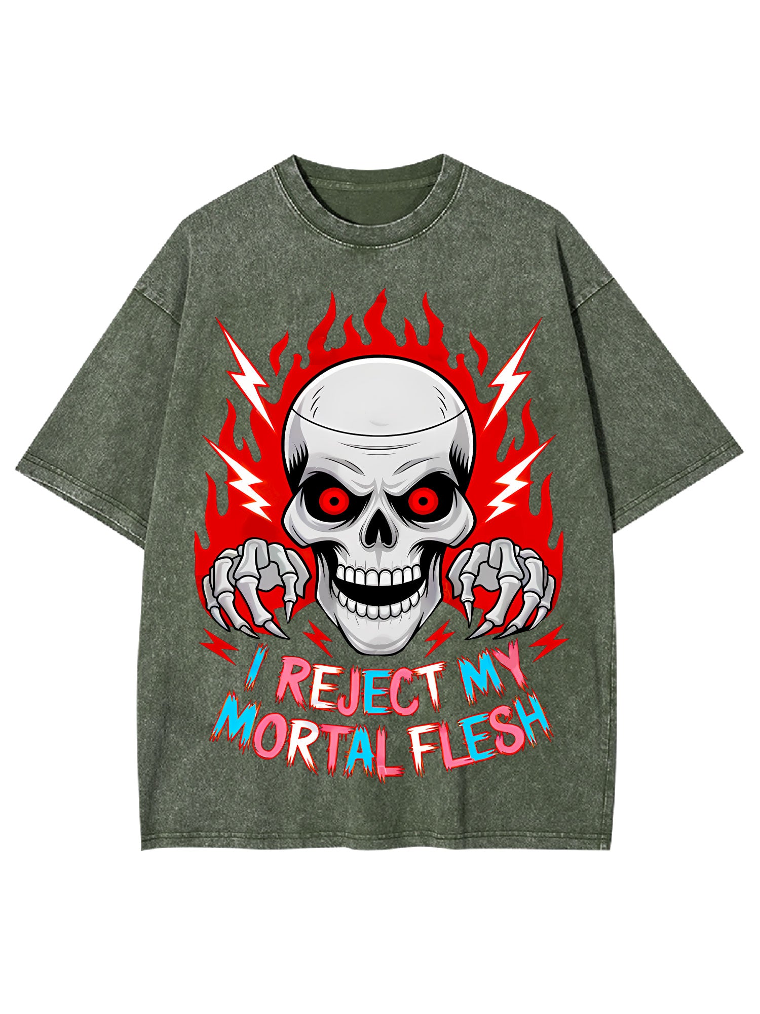 I Reject My Mortal Flesh Washed Tshirt
