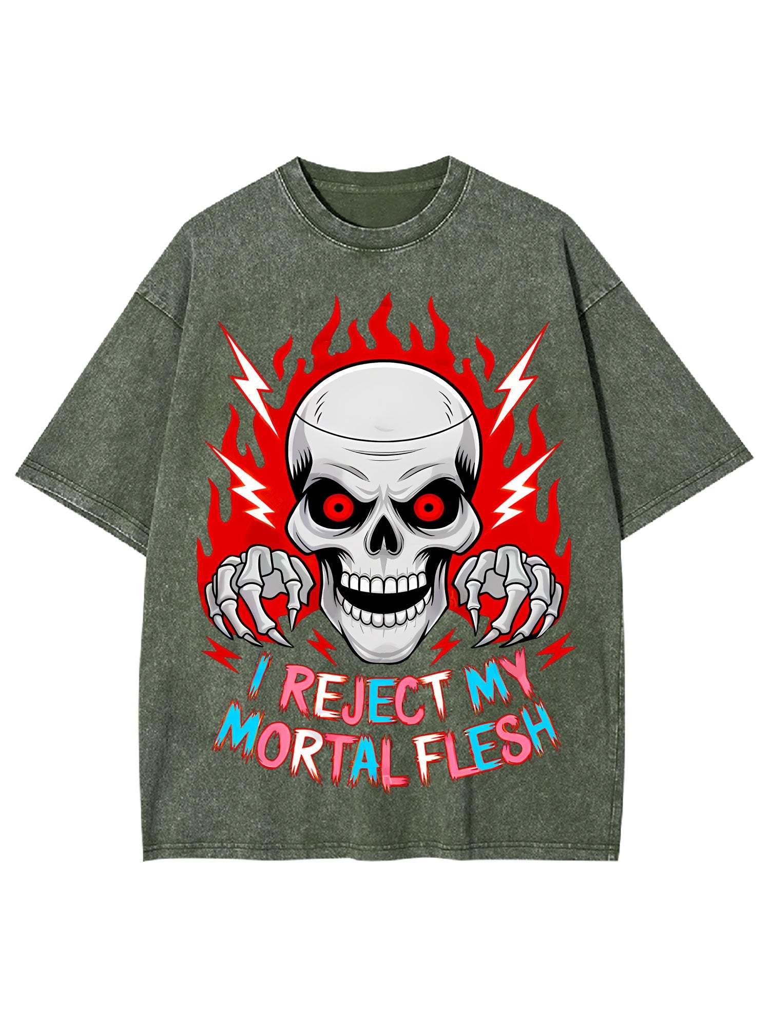I Reject My Mortal Flesh Washed Tshirt
