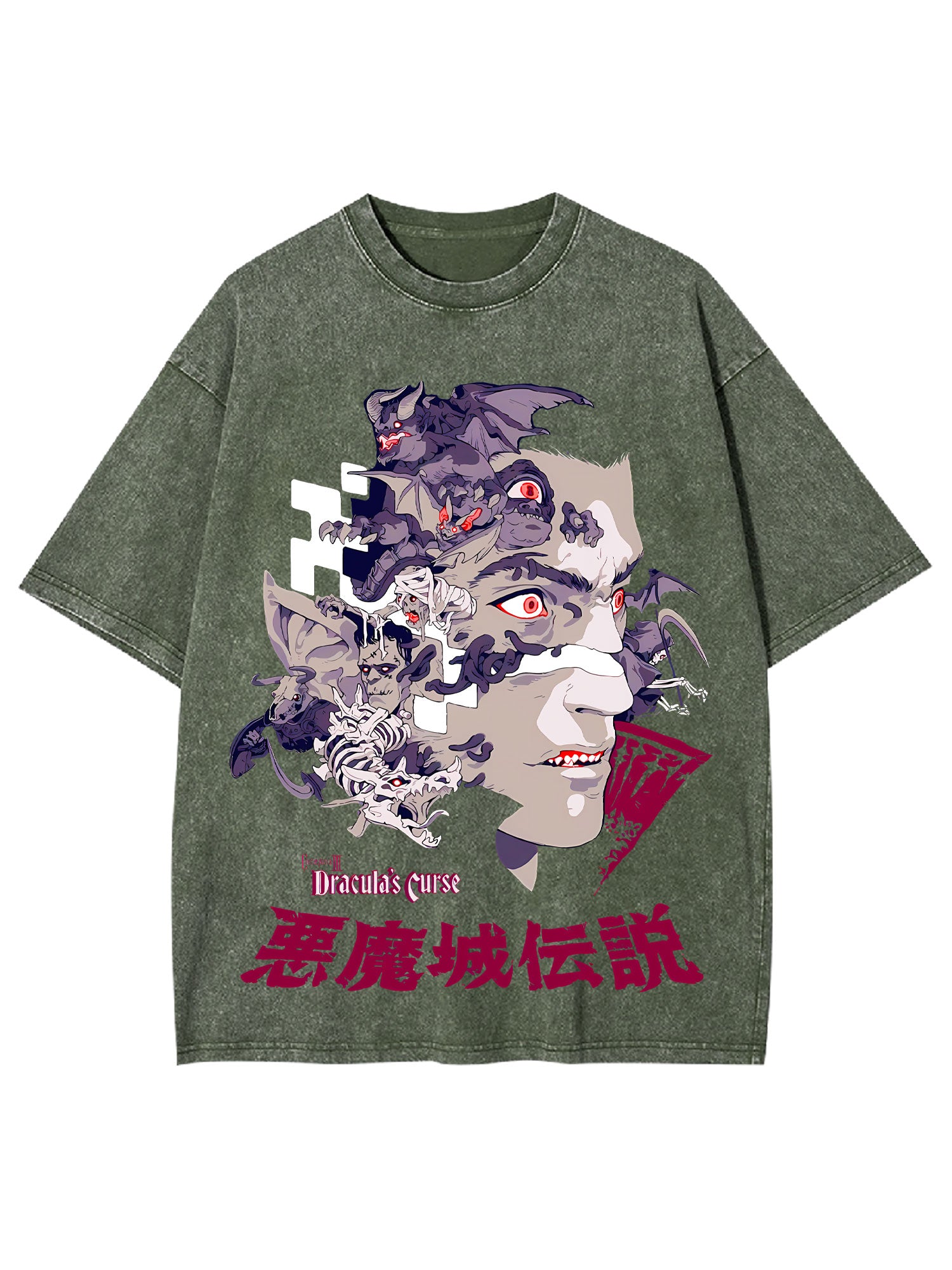 Curse Of The Vampire King Washed Tshirt