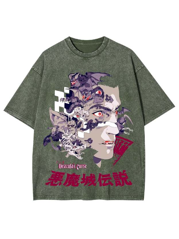 Curse Of The Vampire King Washed Tshirt