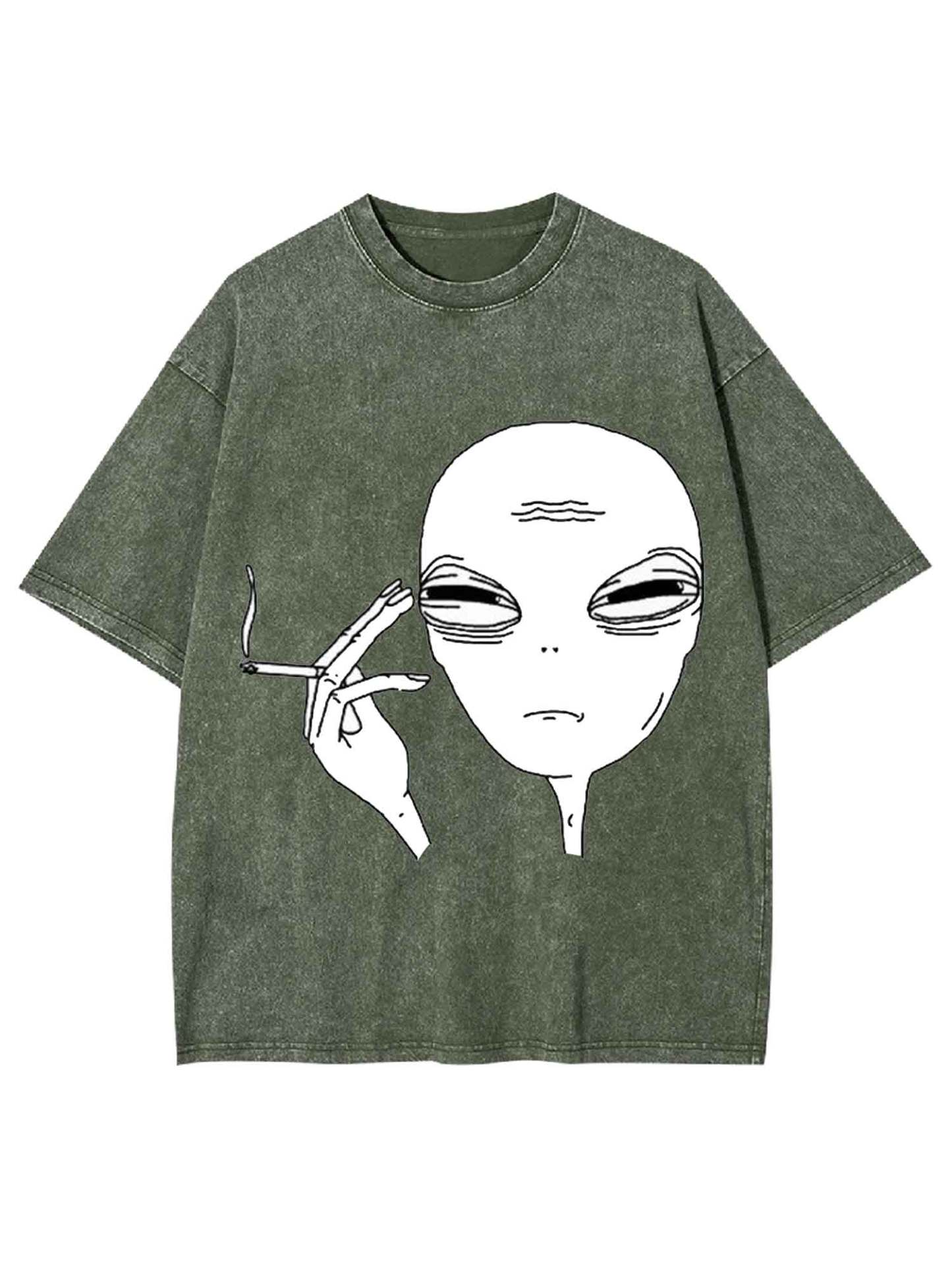 Alien Smoker Washed Tshirt