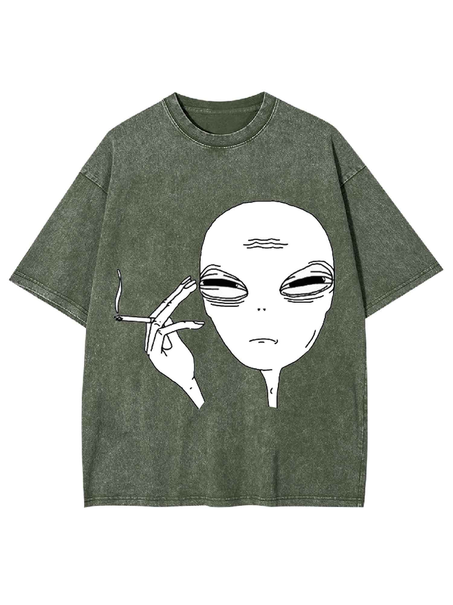 Alien Smoker Washed Tshirt