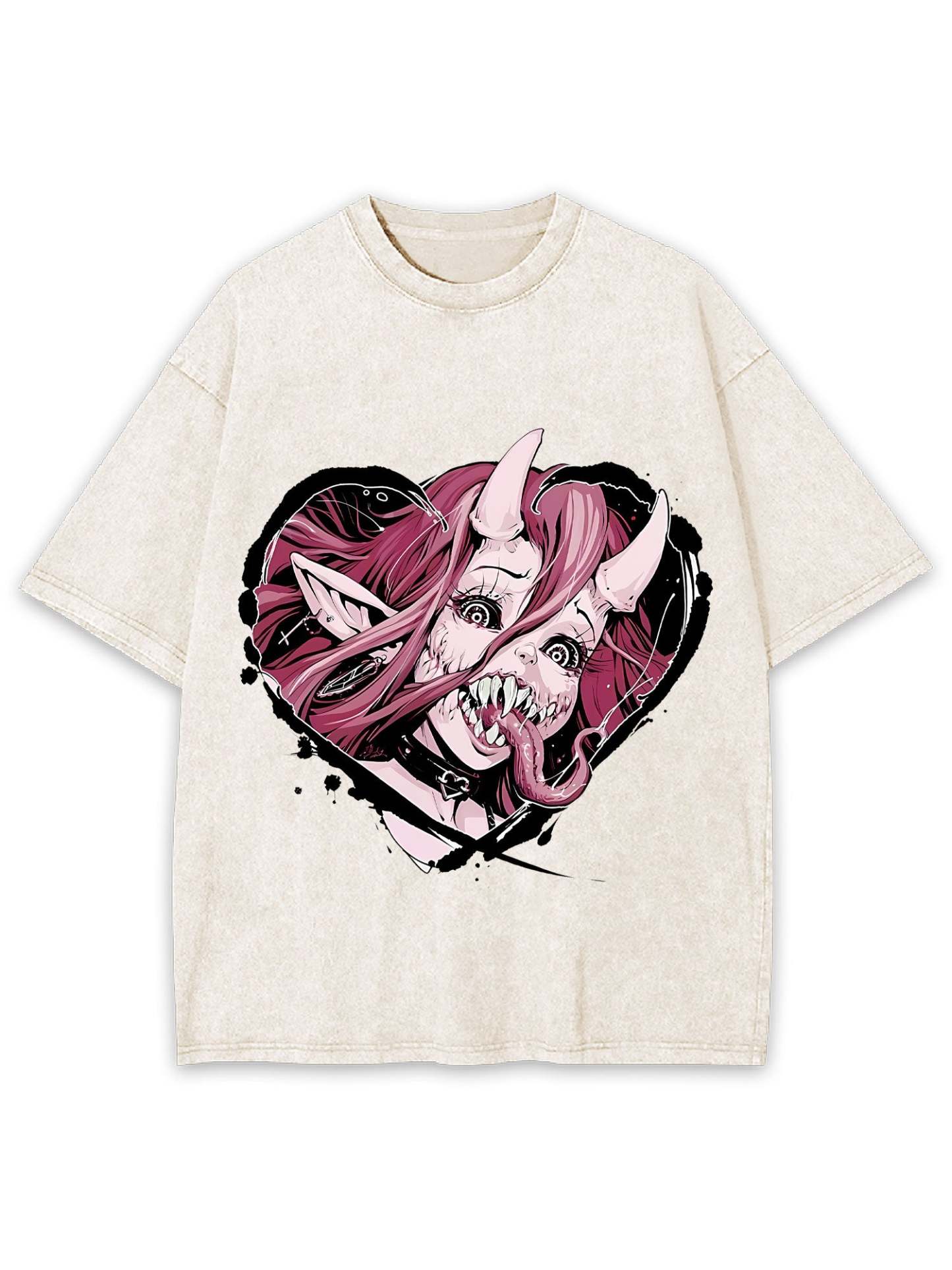 Heart Of The Demoness Washed Tshirt