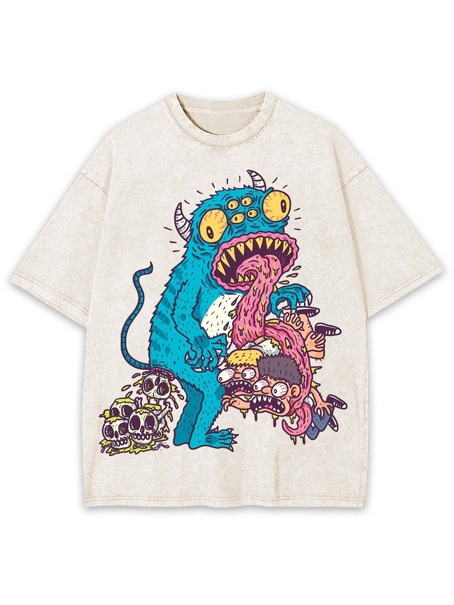 Horror Monster Washed Tshirt