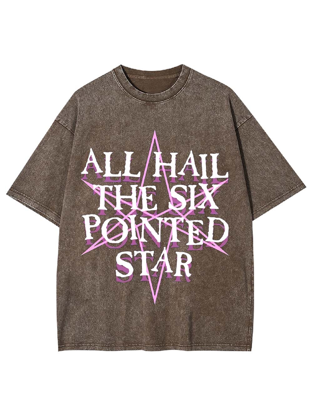 All Hail the Six-Pointed Star Washed Tshirt