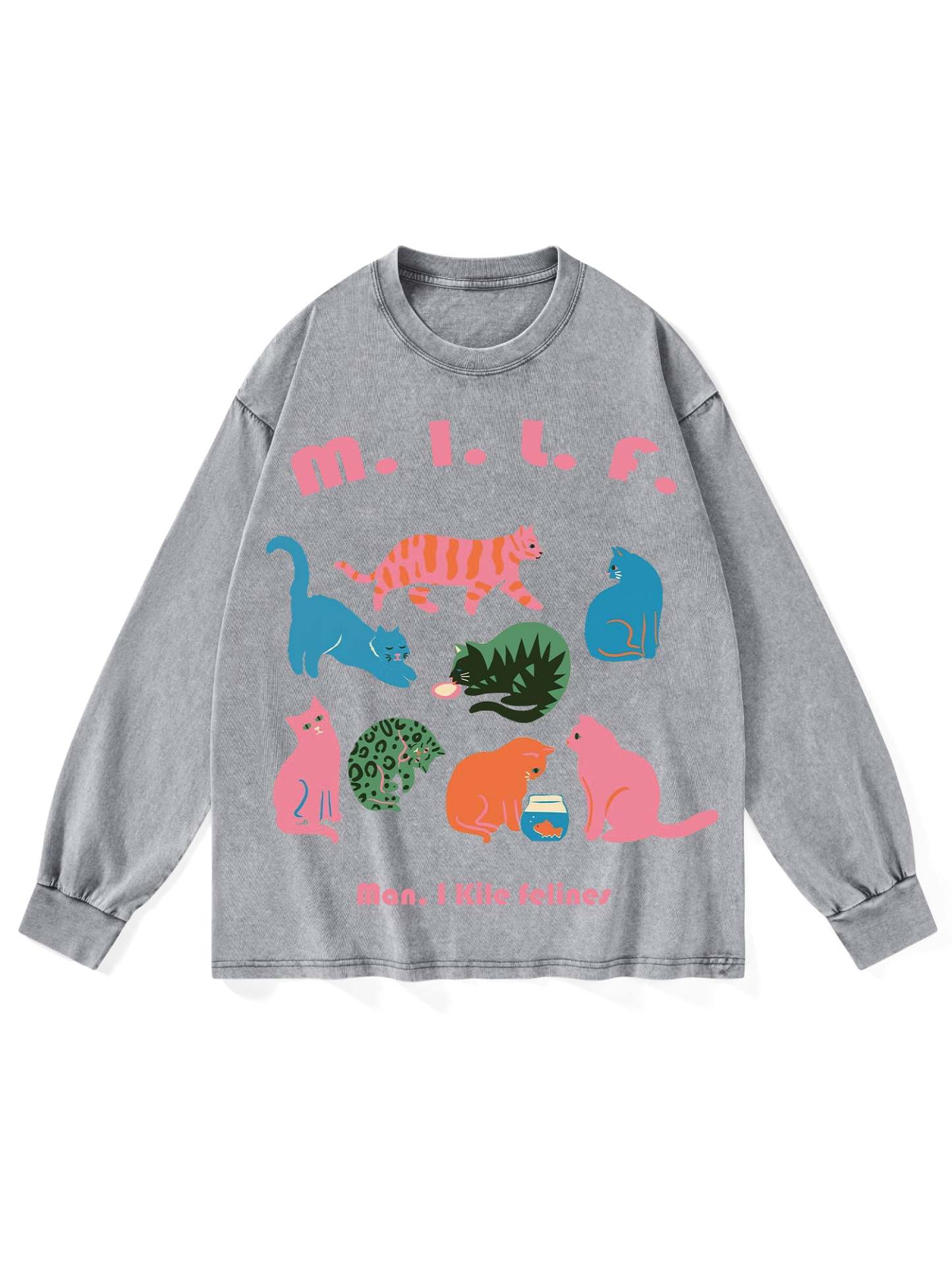 MILF WASHED LONG-SLEEVE TSHIRT
