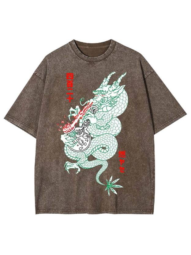 Dragon's Flame Washed Tshirt
