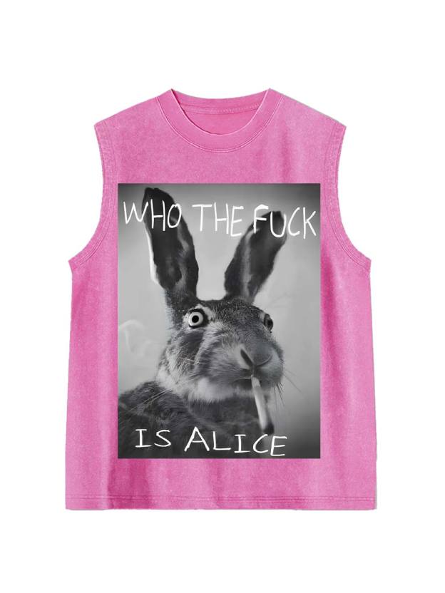Who The Fuck Is Alice Washed Tank Top