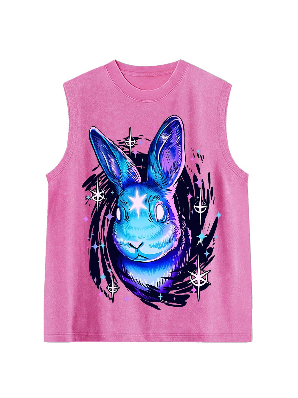 Black Rabbit Hole Washed Tank Top