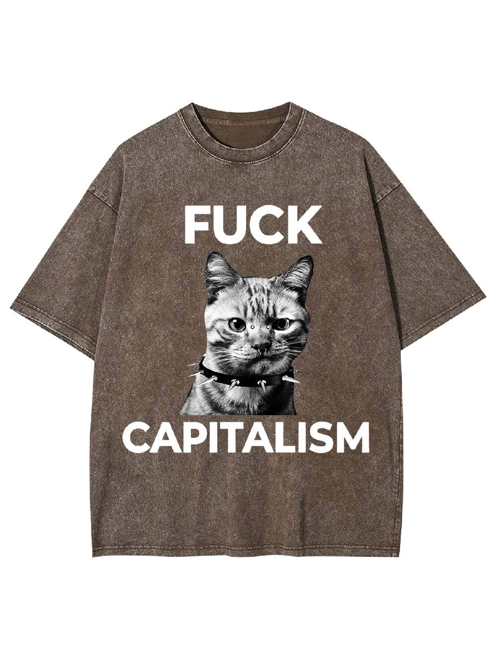 Rebel Cat Washed Tshirt