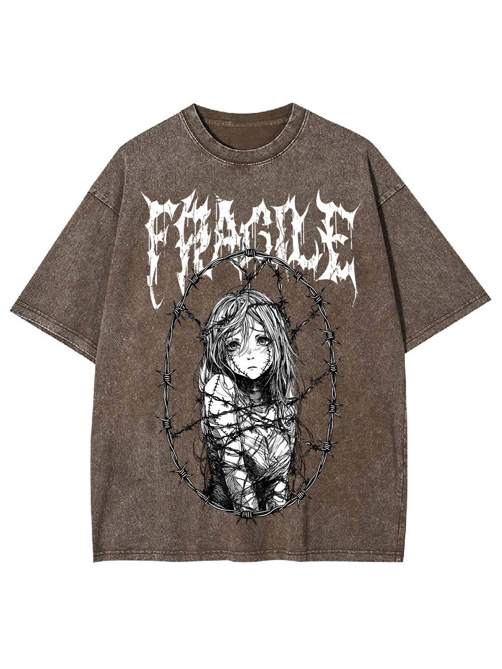 Fragile Boundaries Washed Tshirt