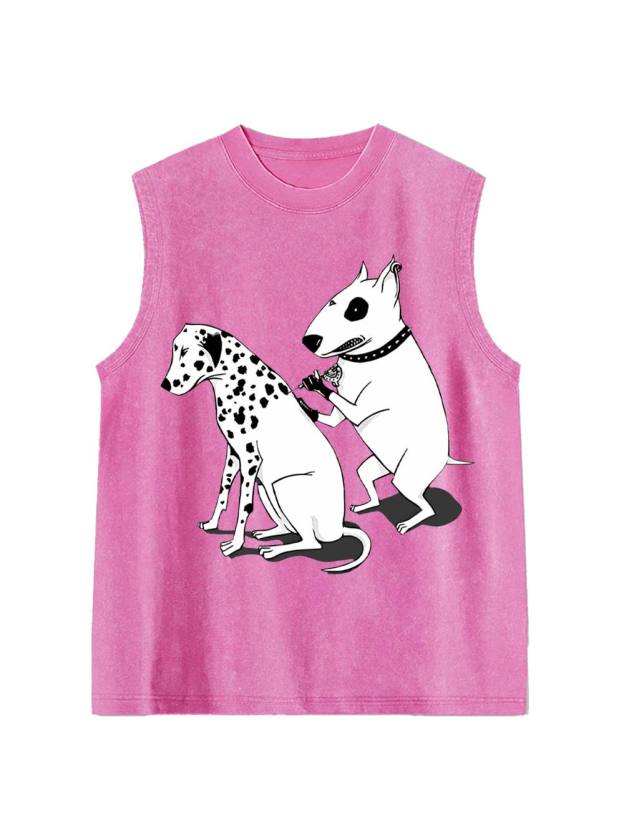 Dog Gossip Washed Tank Top