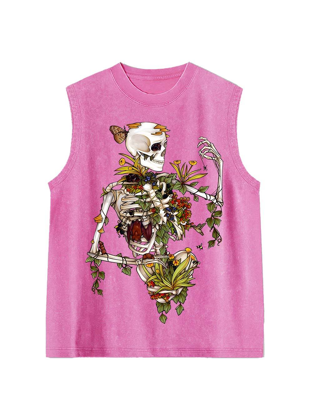 Floral Rebirth Washed Tank Top
