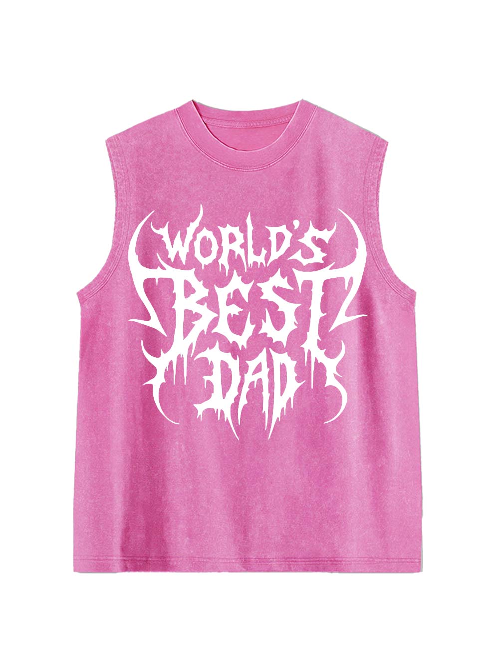 World's Best Dad Washed Tank Top