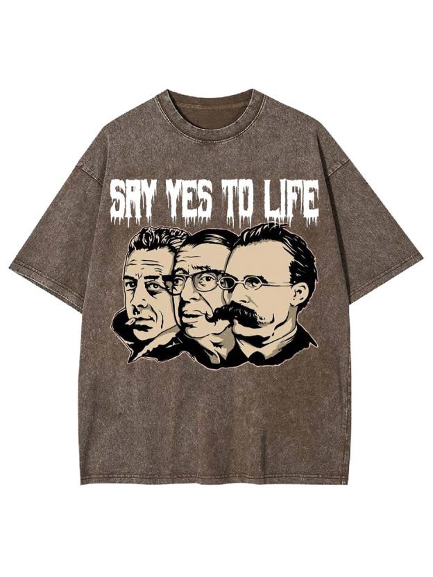Say Yes to Life Washed Tshirt
