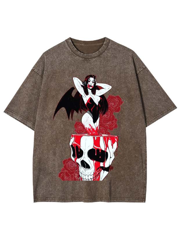Vampiric Seduction Washed Tshirt
