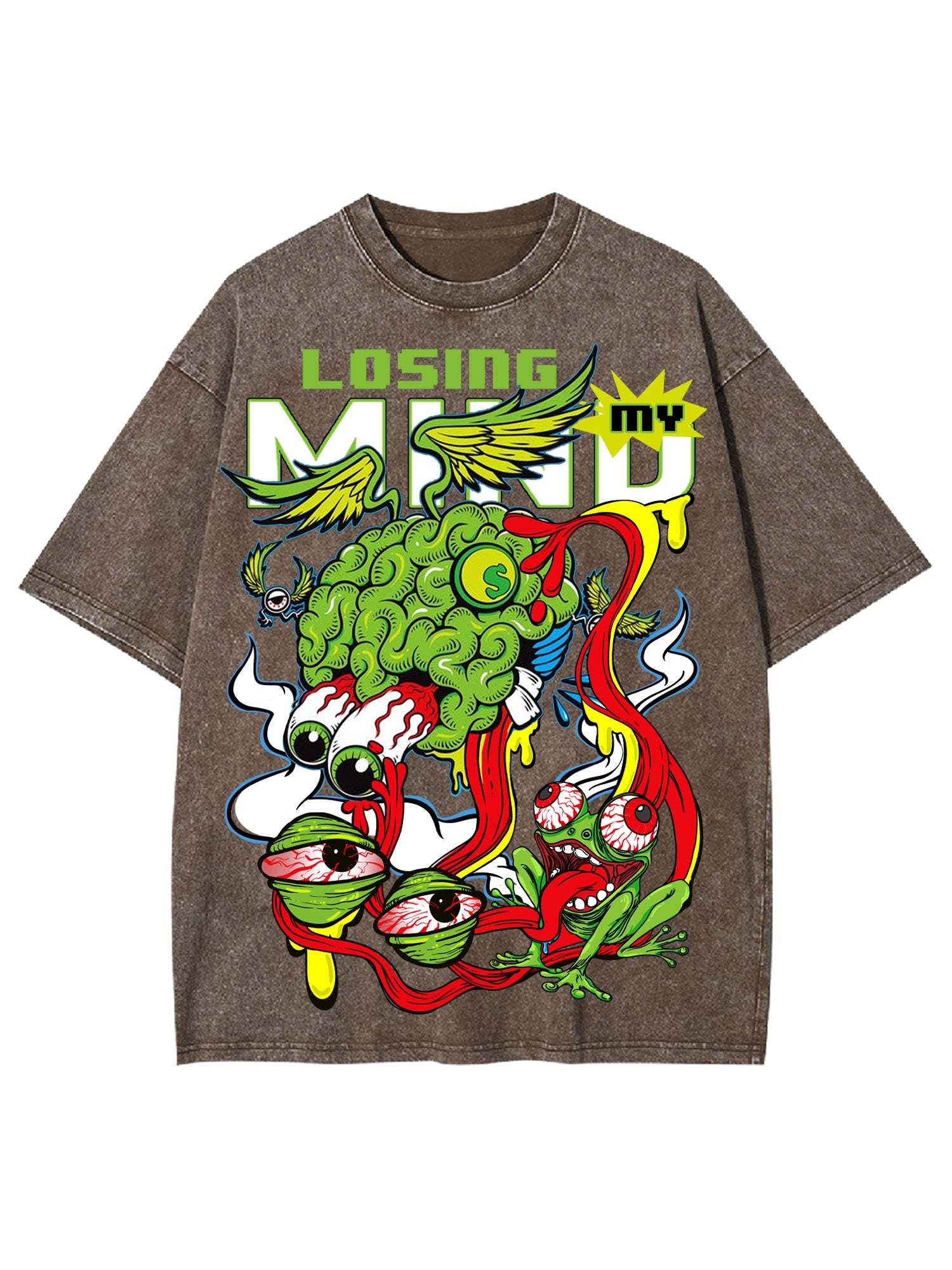 Losing My Mind Washed Tshirt-ClassyOutlaw Sale