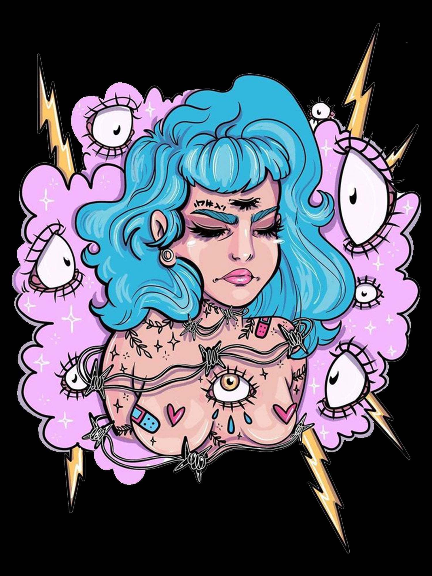 Being Gazed At Washed Tshirt