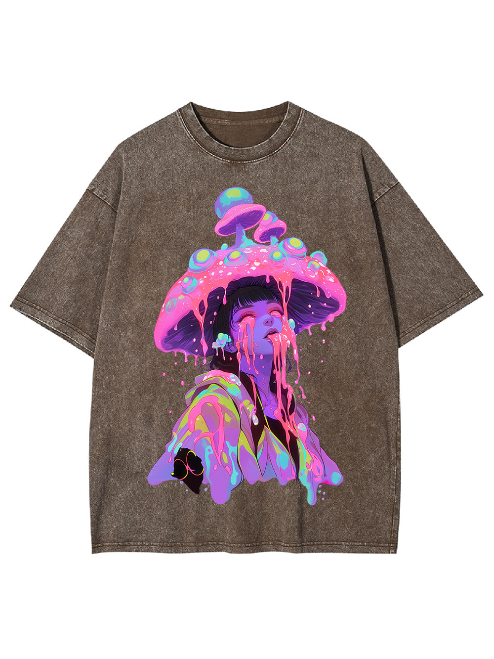 Mushroom Dreamscape Washed Tshirt