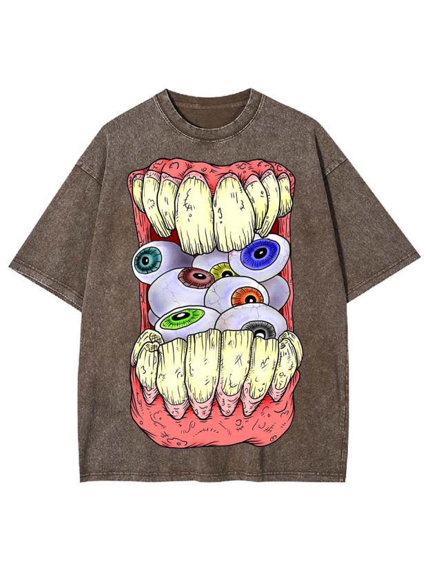CHEWING EYES WASHED TSHIRT
