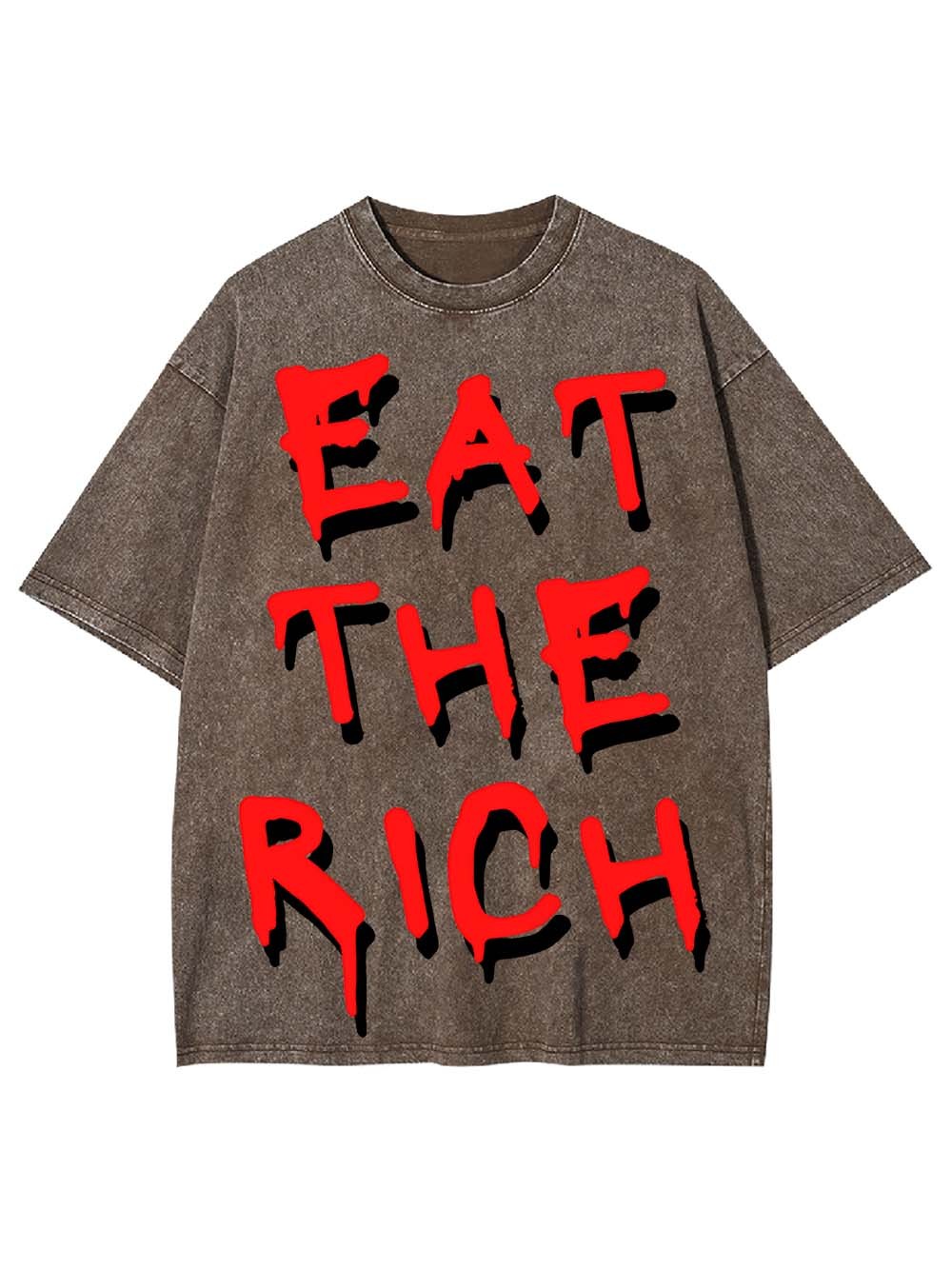 EAT THE RICH WASHED TSHIRT