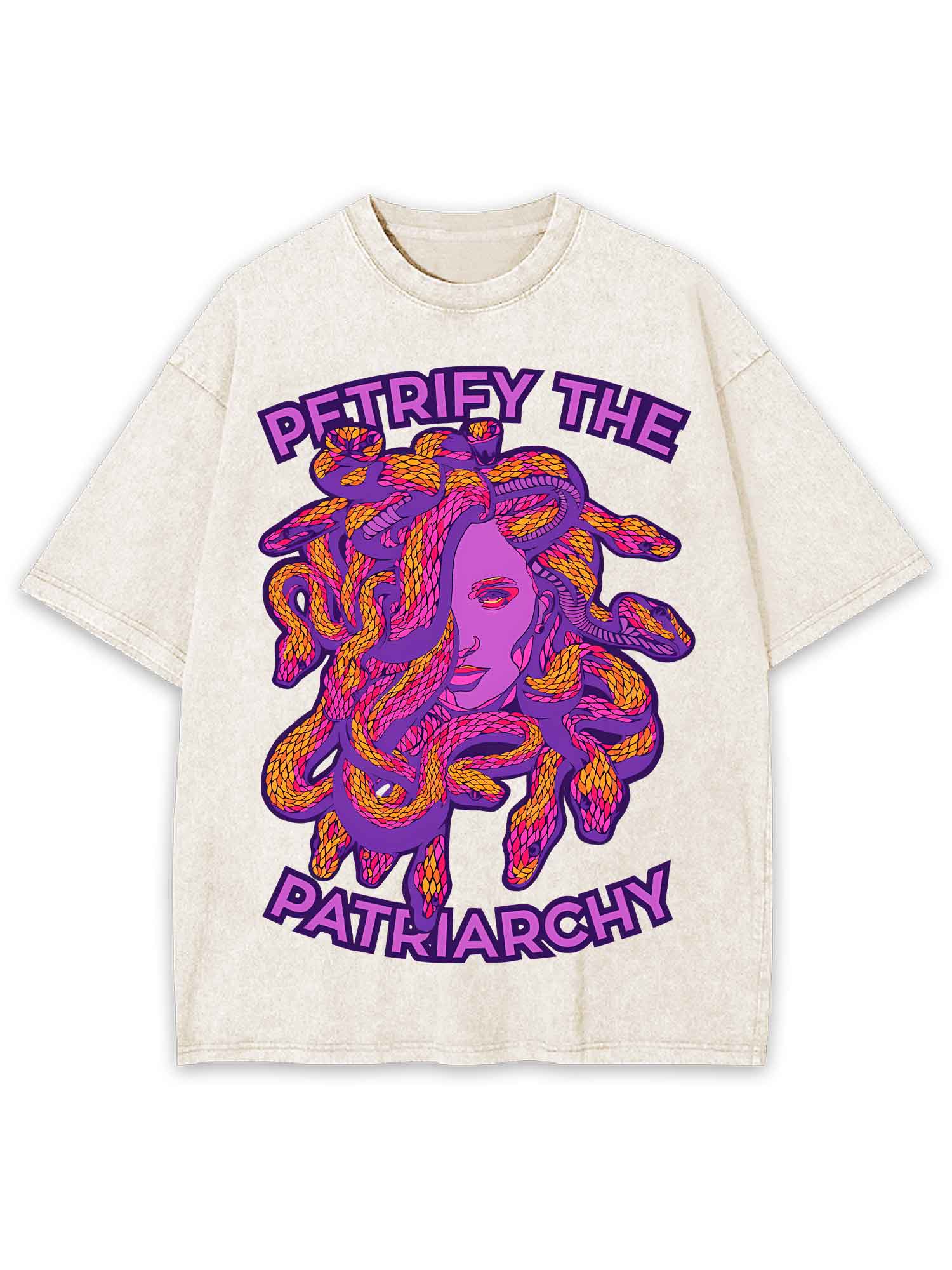 PETRIFY THE PATRIARCHY WASHED TSHIRT