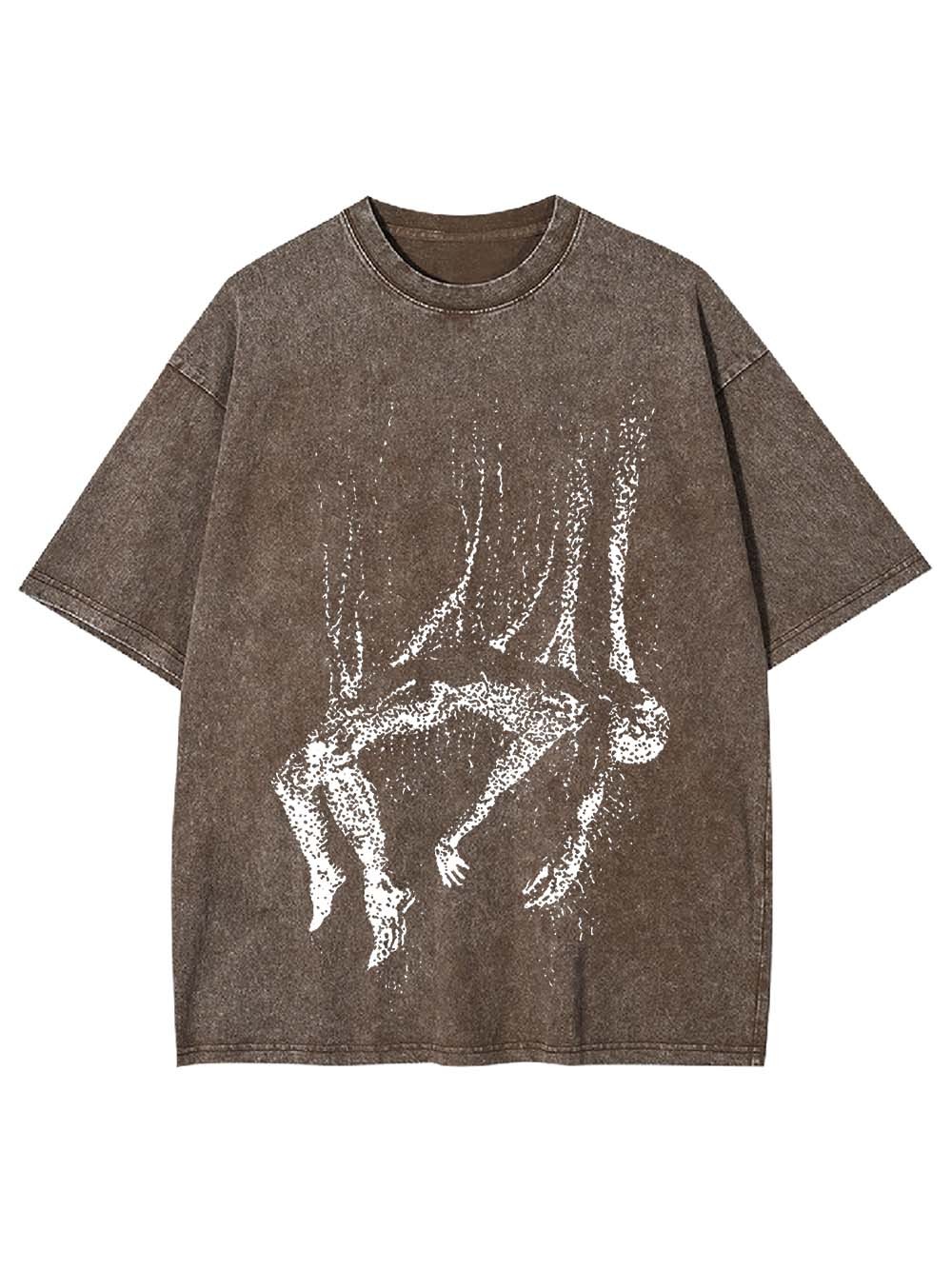 Falling Into Void Washed Tshirt
