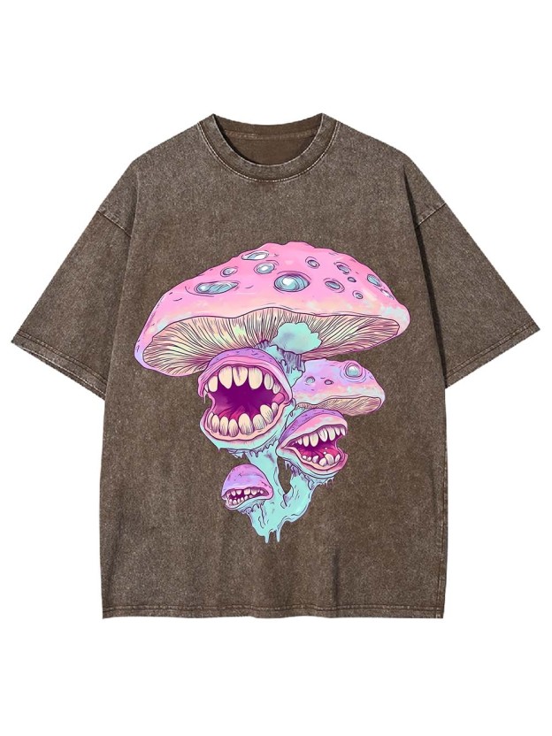 Monster Mushrooms Washed Tshirt