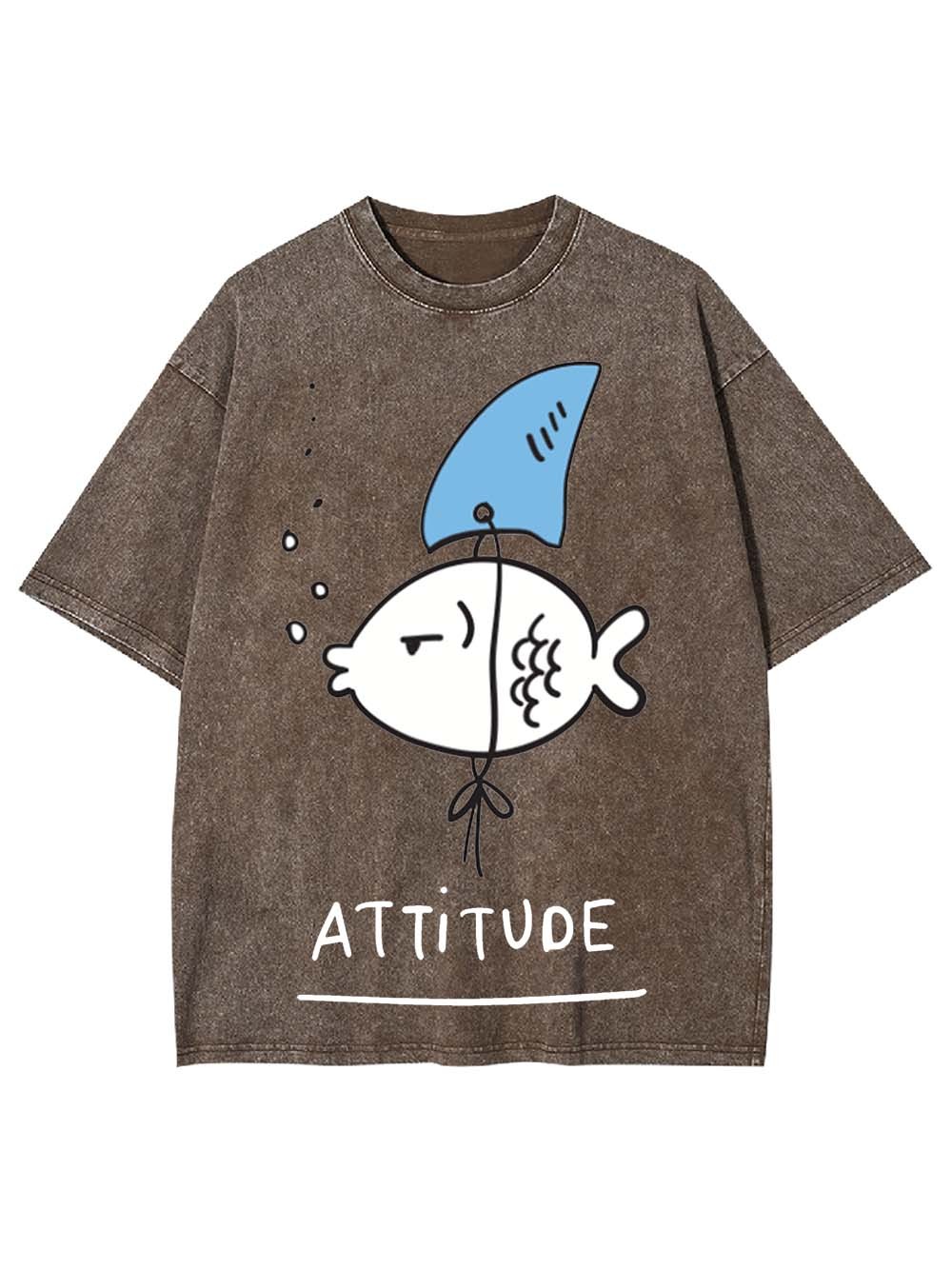 Attitude Washed Tshirt