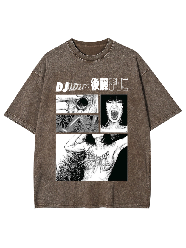 DJ of Distorted Realities Washed Tshirt